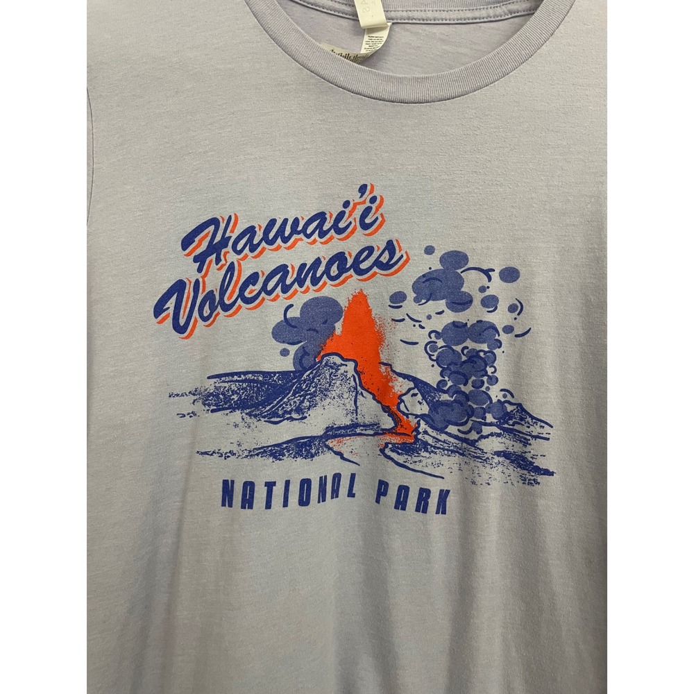 Bella Canvas Hawaii Volcanoes National Park Graphic T-Shirt Purple Large - Picture 2 of 4